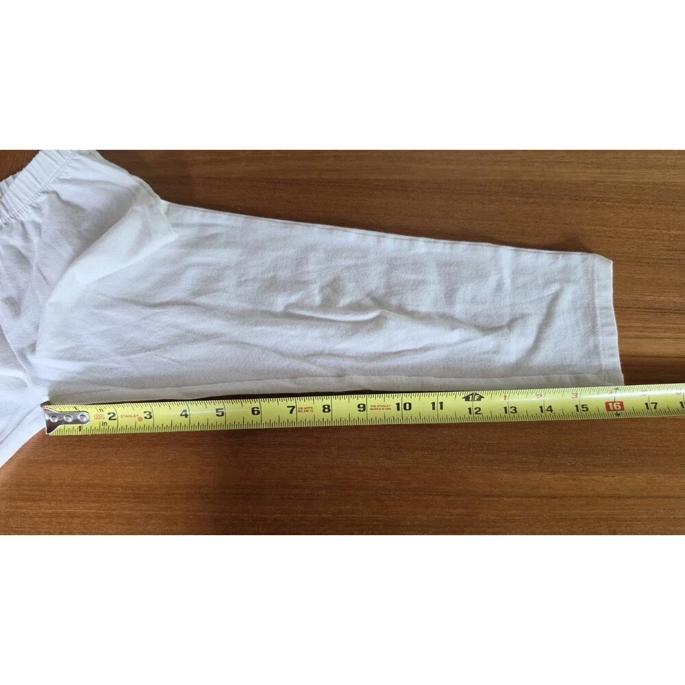 Gap Kids Girl's White Pedal Pushers Leggings Size M (8-9) READ Description